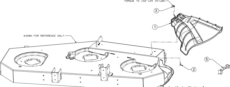 Discharge Chute Diagram and Parts List for RZT-S54KH (17ARCBDA056)(2016) Cub Cadet Lawn Tractor